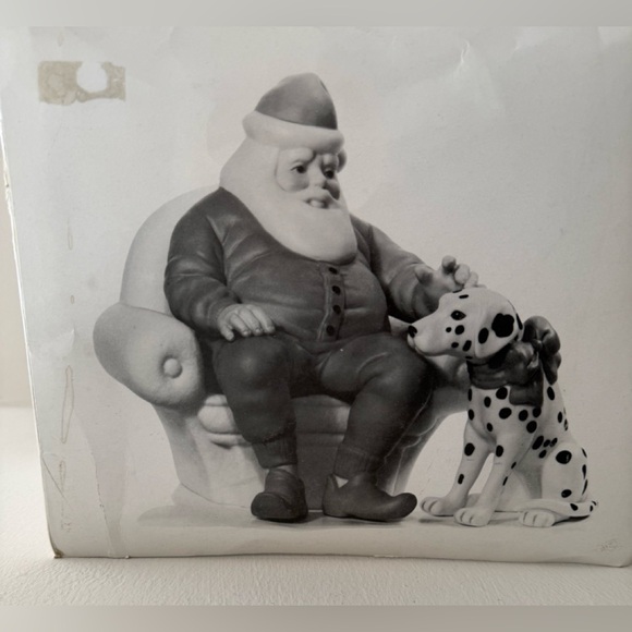Vintage Department 56 Santa with Dalmatian - 1996 - Picture 4 of 16